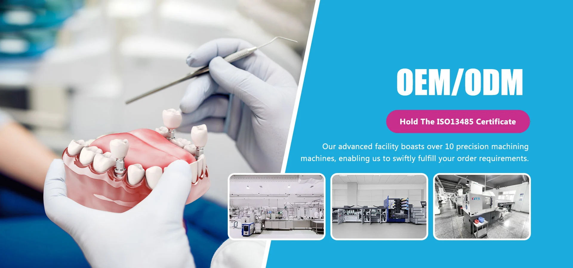 Proveedor de componentes del implante dental